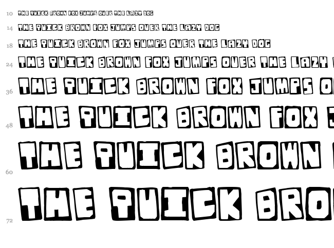 Original Junglist font waterfall